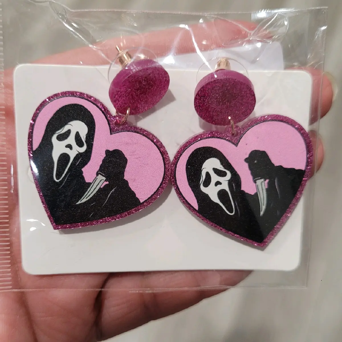 Halloween Horror Ghostface Earrings