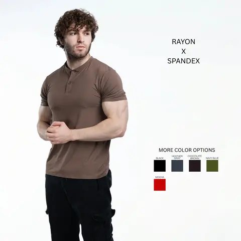 EKKO Blank Henley Short Sleeve | Premium Material | Men’s Fit