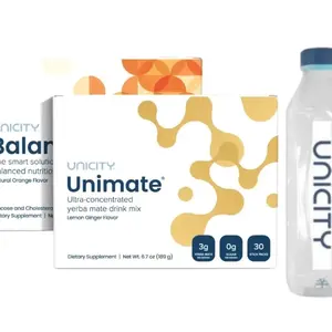 Unicity Duo Pack : 1 Box Orange + 1 Box Lemon Ginger + 1 Unicity Bottle