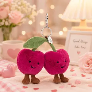 Jellycat Soft Plush Keychain - Adorable Rabbit & Animal Bag Charms | Cute Cuddly Collection | On-the-Go Accessory | Ideal Charm for Girls | Stylish Keyring | Kawaii Gift Option