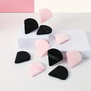 10pcs Reusable Soft Triangle Powder Puffs, Makeup Sponge for Foundation & Setting, Dry/wet Use, Face Makeup Tools