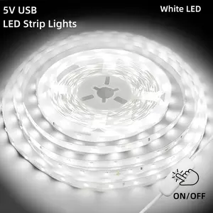 USB LED Strip Light, 1 Count 5V USB Powered LED Light Strip with Remote Control, LED Ambient Lamp for Home Bedroom, Living Room, Party, Wedding Decor, LED Lights Strips