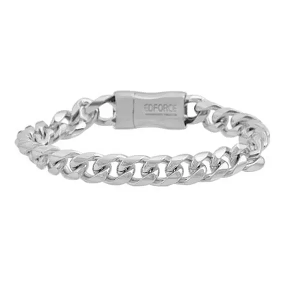 Stately Steel Men's Stainless Steel Cuban Link Chain Bracelet Stately Steel Men's Stainless Steel Cuban Link Chain Bracelet