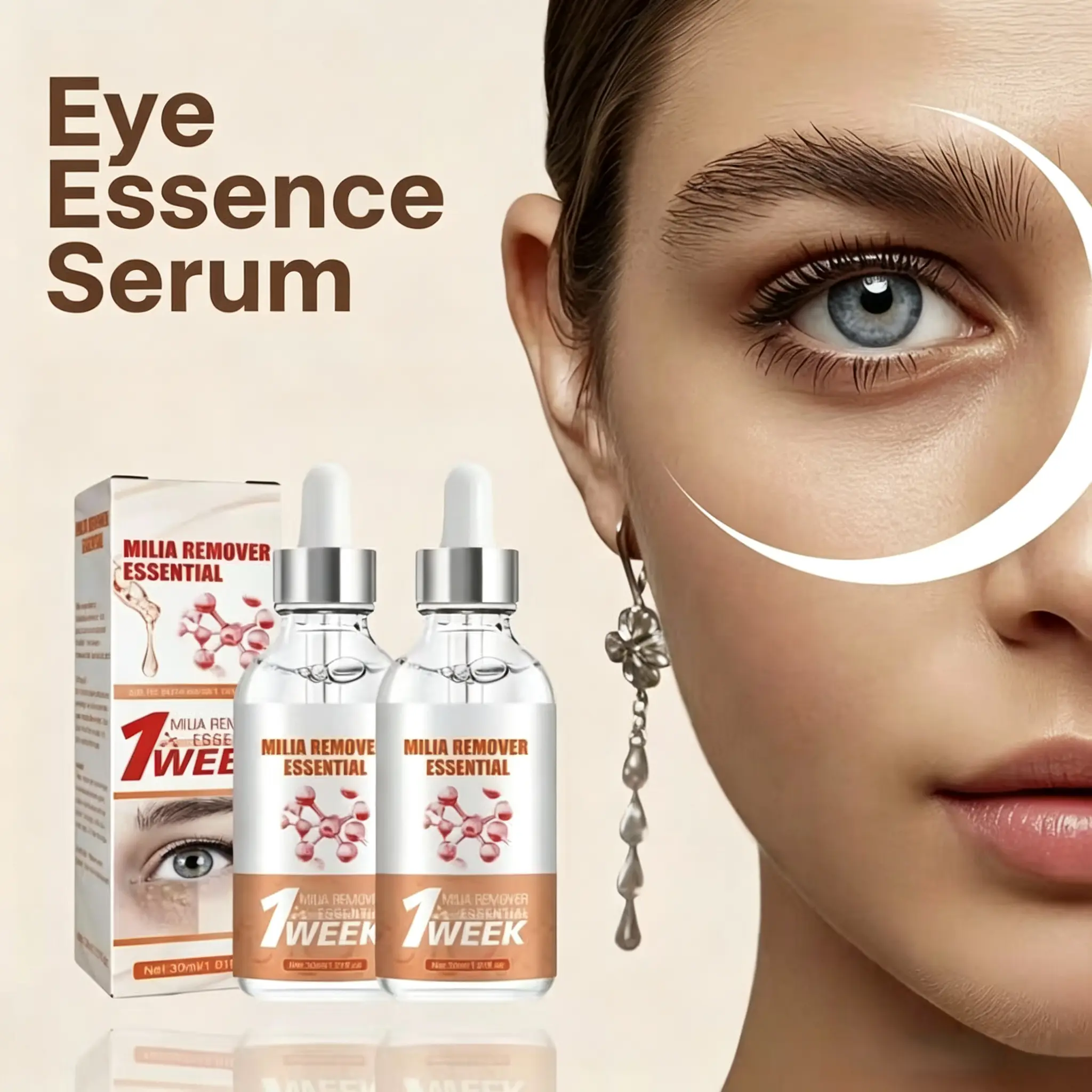 Nourishing Eye Serum, Natural Gentle Eye Essence, Hydrating Daily Eye Skin Moisturizer sohochic
