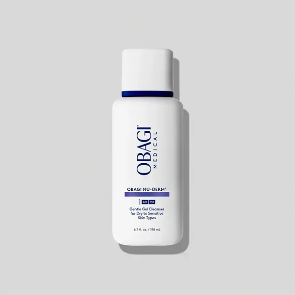 Obagi Nu-Derm Fx Gentle Cleanser, Lightweight Moisturizing Gel with Oat, Aloe & Glycerin, Daily Cleansing Face Wash for Sensitive & Dry Skin, 6.7 fl oz, Hydrate, Soothing, Facial Cleansing, Bottle, Adults, Normal, 196Ml