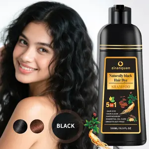Vivid Color Lock Semi-Permanent Hair Dye Shampoo | Jet Black for Resistant Grays | Vegan & Cruelty-Free | 24-Week Long-Lasting | 500ml Nourishing Formula Haircare