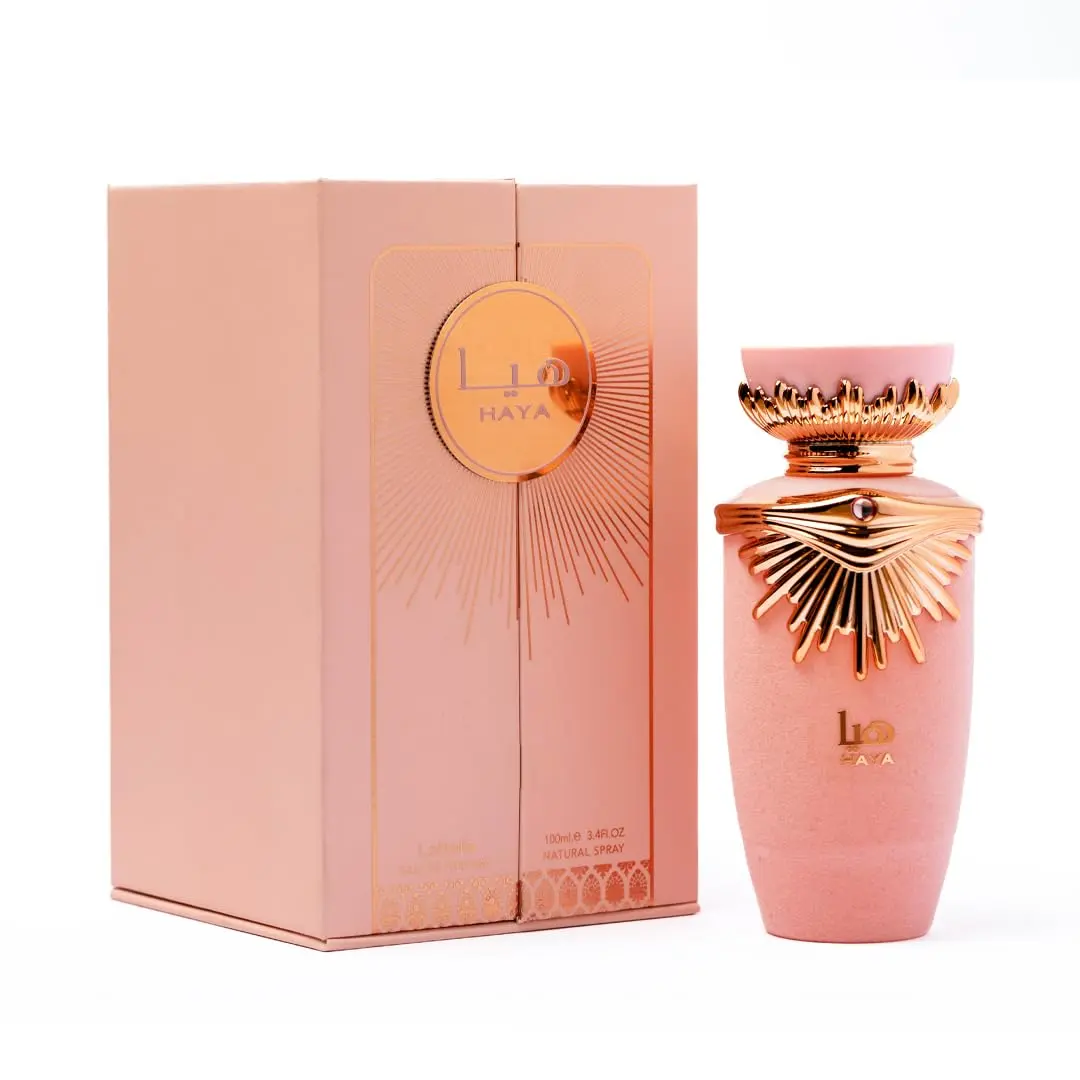 Lattafa Haya Women's Eau De Parfum (EDP) Spray, 3.4 fl oz (100ml) Fruity Floral Single Item Women Perfumes (3 to 3.9 fl oz Range)