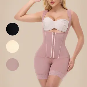 ChicCurve New BBL Shapewear Extreme Waist Belt Shapewear for Women Stage 3 Tummy Control Butt Lifter Bodysuit for 2025 Open Crotch with Zipper