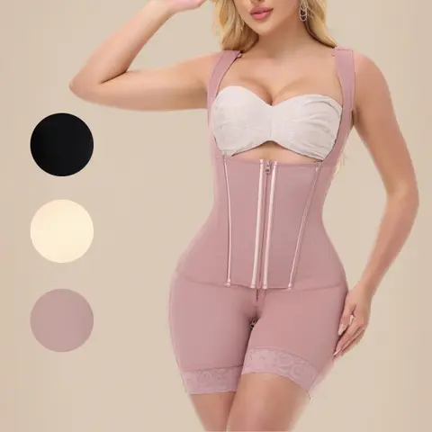 ChicCurve New BBL Shapewear Extreme Waist Belt Shapewear for Women Stage 3 Tummy Control Butt Lifter Bodysuit for 2025 Open Crotch with Zipper