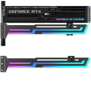 3060 ti  glitter Graphics Card Holder Horizontally computer Mounted Shenguang ARGB Synchronous Desktop Quad Core GPU Gaming Items Set кулер