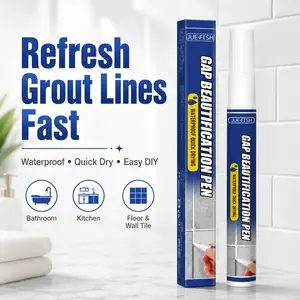 Tile Grout Repair Marker Pen | Waterproof Quick-Dry Filler | For Bathroom Kitchen Floor Wall | DIY Home Upgrade