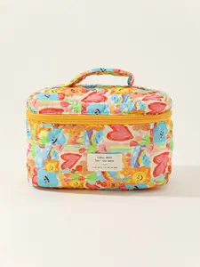 Fashionable colorful ink-splashed print travel bag set webbing handbag with storage bag for business trips large-capacity lightweight handbag that can hold a trolley case short-distance bag foldable storage bag Travel Duffel Bag