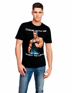 Come With Me If You Want to Lift T-Shirt  Men | Arnold-Inspired Gym Tee for Weightlifters