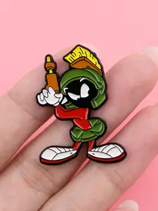 Classic Cartoon Movie Vintage Enamel Brooch, Unique Design Zinc Alloy Fashion Accessory, Ideal Gift for Her, Casual Style, All Seasons