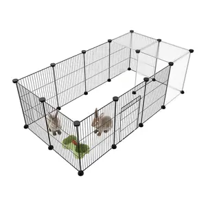 Encrypted Net Kangaroo Rabbit Mobile Villa Pet Cabinet, Gold Flower Cat King Squirrel Lizard Hamster Breathable Cage