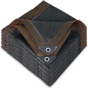 90% Blackout Cloth (Black) - 10 x 13ft UV-Resistant Shade Net,Sun Shade Net for Greenhouse Cover Patio Plant, Garden Pool & Camping Accessories, Canopy and Sunshade, Camping Essentials, Camping Gadgets