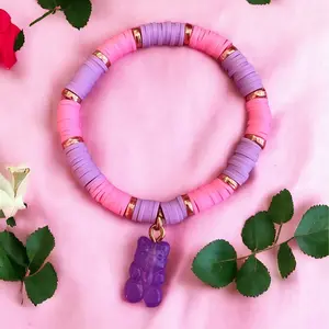 Gummy Bear Polymer Clay bracelet.