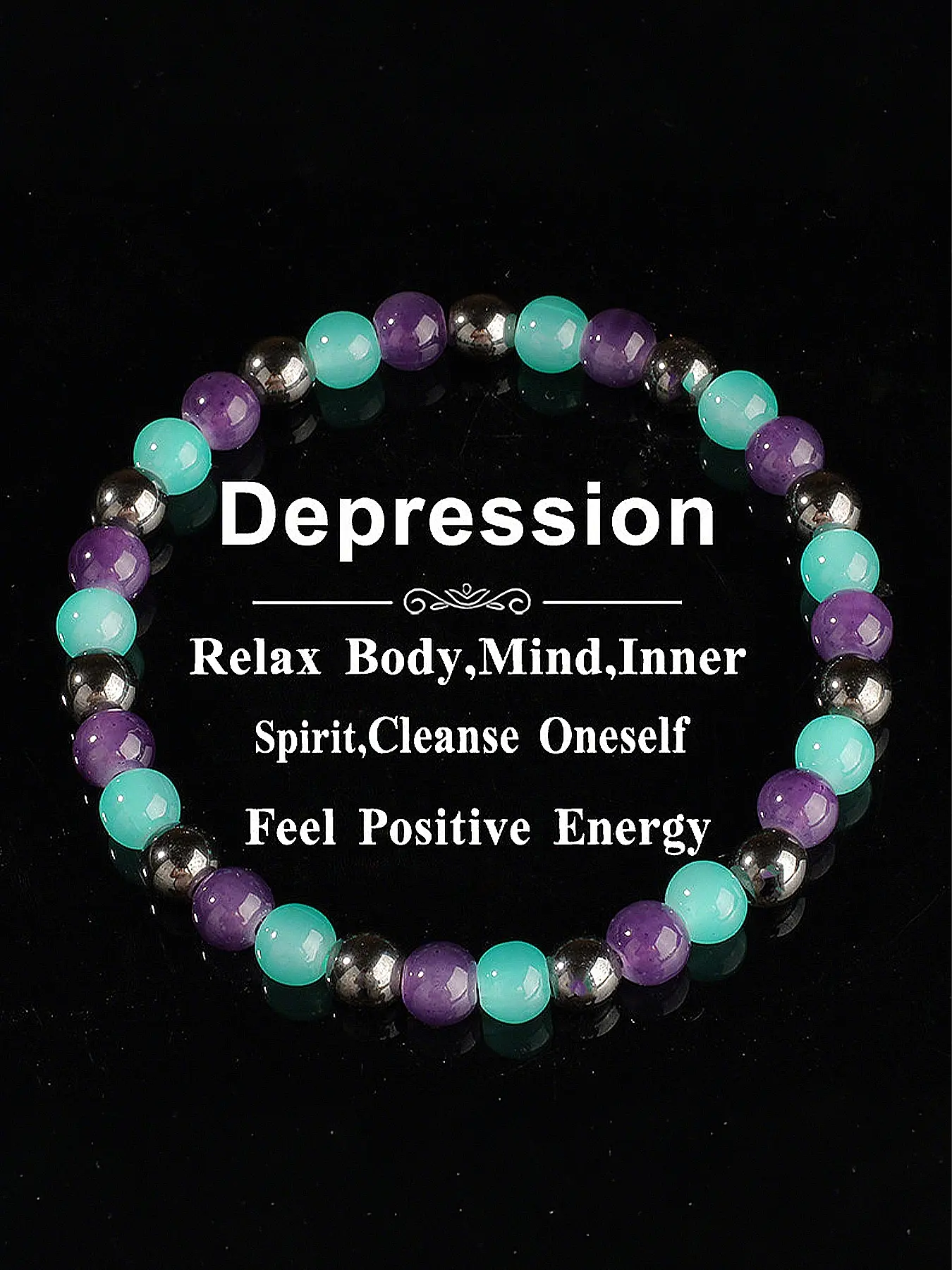 6mm Natural Stone Tourmaline Healing Crystal Bracelet, Relax Body Mind Spirit, Energy Balancing Jewelry Gift, Style Chakra Balance, Crystals Bracelets