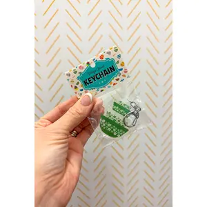 Pyrex-Inspired Mixing Bowl Keychain – Retro Keyring: Spring Blossom