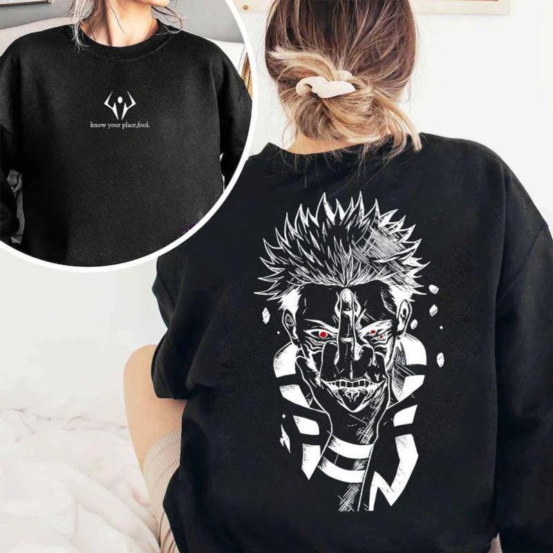 Sukuna Jujutsu Kaisen Sweatshirt, Unisex Jjk Anime T Shirt, Ryomen Sukuna Hoodie, Anime Fans Gift, Unisex Sweater Pullover Tee