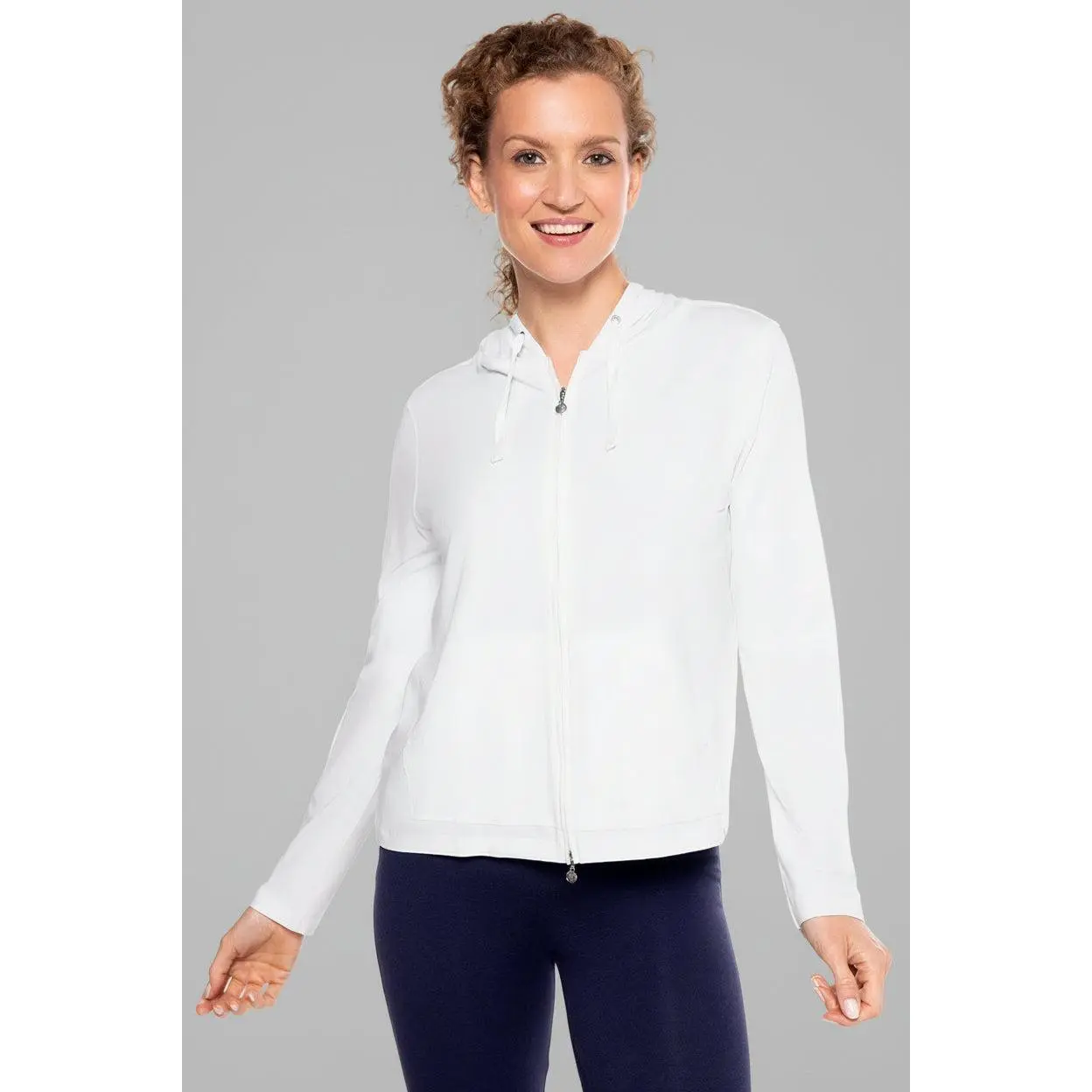Seaside | Women's Zip-Up Hoodie | White