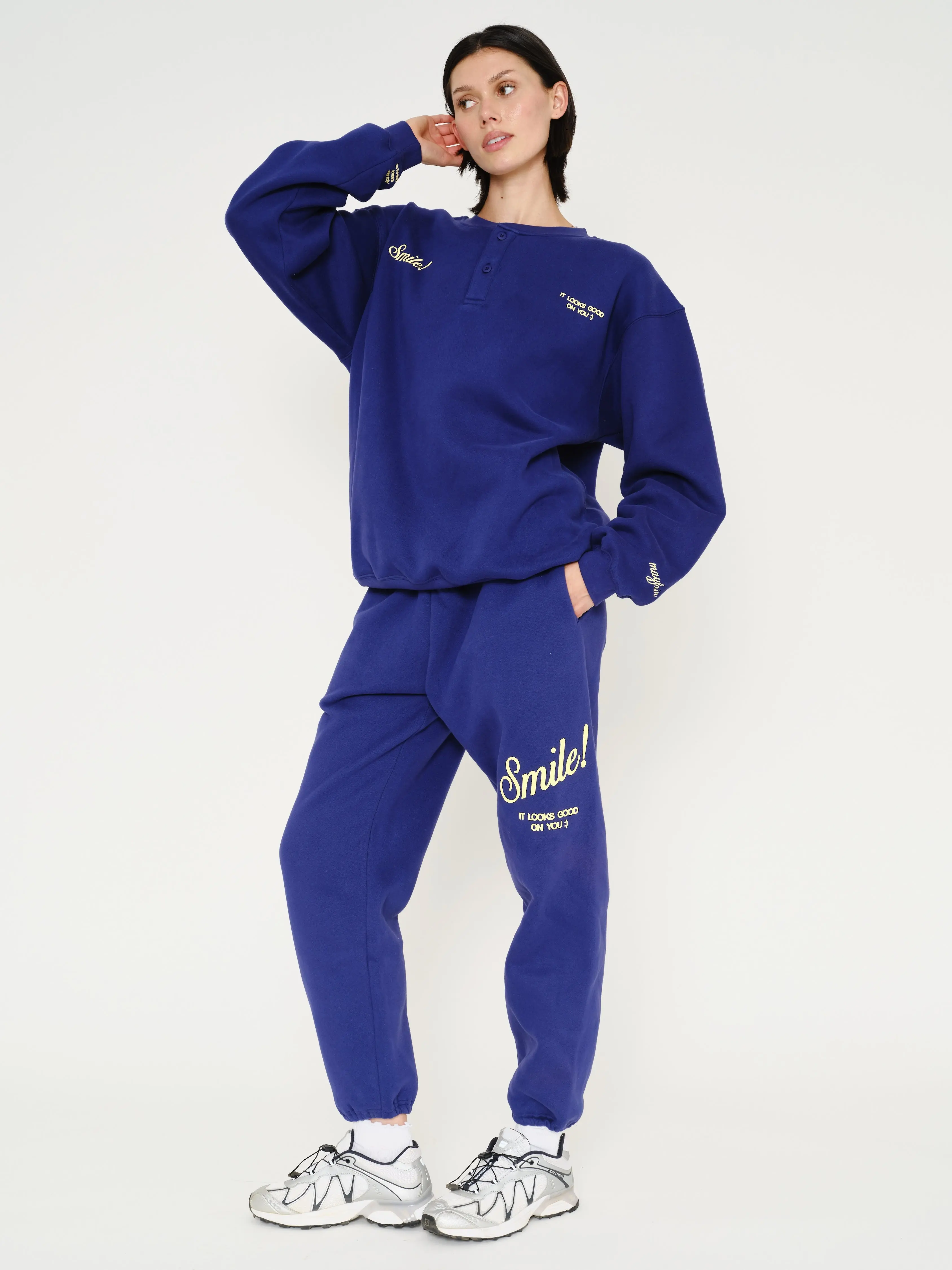 Smile Jogger Royal Blue Sweatpants