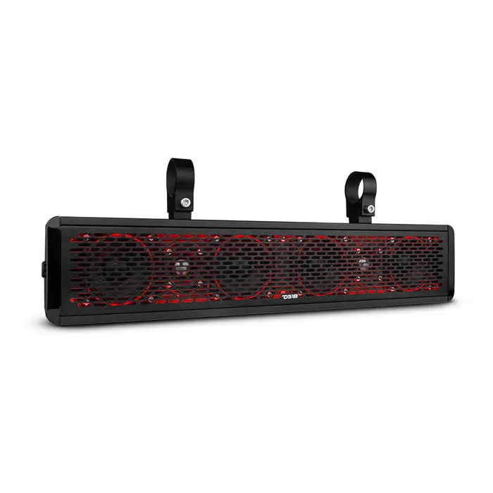 DS18 SBAR25 25 Inch Hydro Sound Bar 2-Way Waterproof Speaker System with Integrated RGB Lights 200 RMS 600 Watts Max - Ideal for ATV UTV SXS Marine RZR Easy Installation