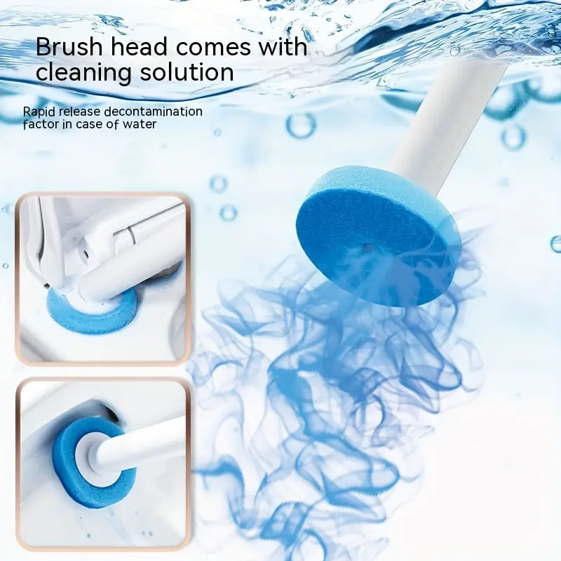 Disposable Replacement Brush Head Set for 48pcs Toilet Brushes - Long-Lasting Aromatherapy Bathroom Accessories Absorbent Dirt Trapper