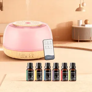 Smart Remote Control Aromatherapy Diffuser, 500ml with 4 Timer & 7 Color Lights, Ultra-Quiet Ultrasonic Humidifier, Compact for Desk & Bedroom