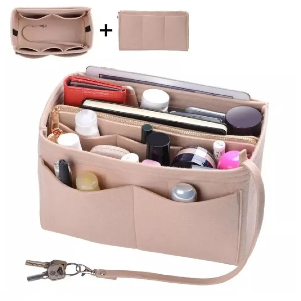 Felt Purse Organizer Insert - Handbag Tote Shaper, Fits Various Handbags