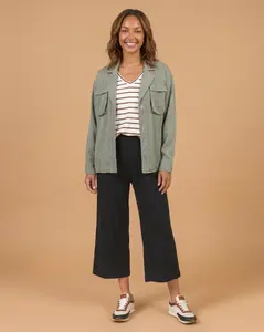 Sage Tencel™ Lyocell Utility Shirt Jacket
