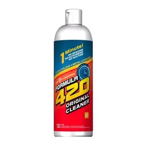 Formula 420 Cleaner - Glass Metal & Ceramic - 12 Oz Bottle - Instant Results - Biodegradable