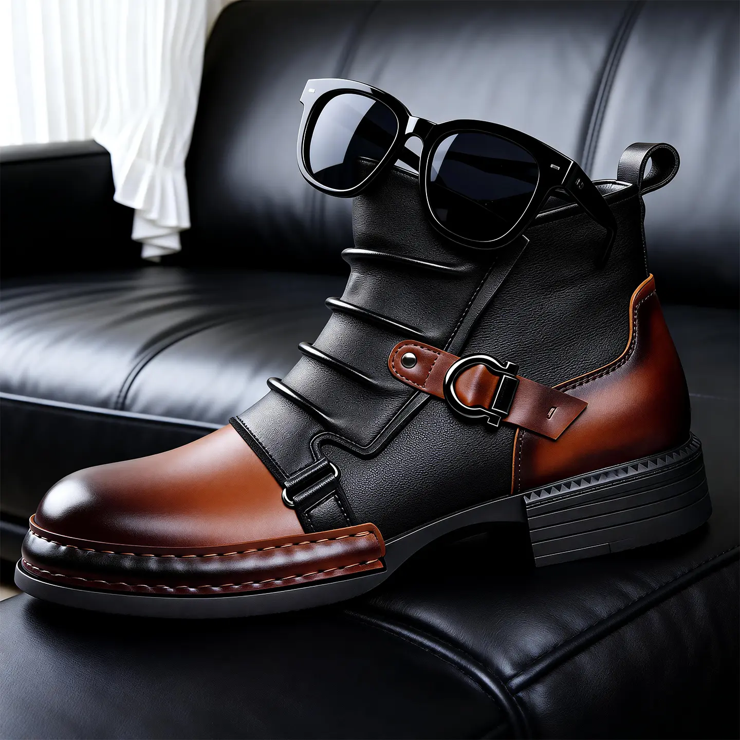 black y2k boots men - TikTok Shop