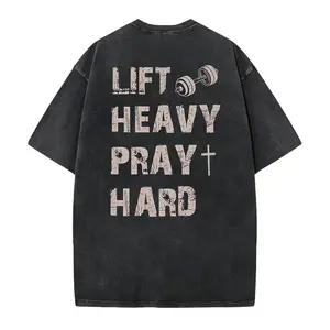 Lift Heavy Pray Hard Shirt, Motivational Fitness Tee, Workout Gym Shirt, Christian Gym Shirt
