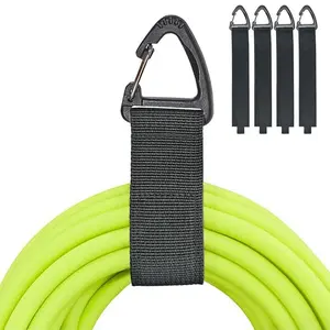 Cable Organizer, 4 Counts Extension Cord Holder, Cable Storage Strap with Triangle Buckle, Desk Organizer for Home Office Garage