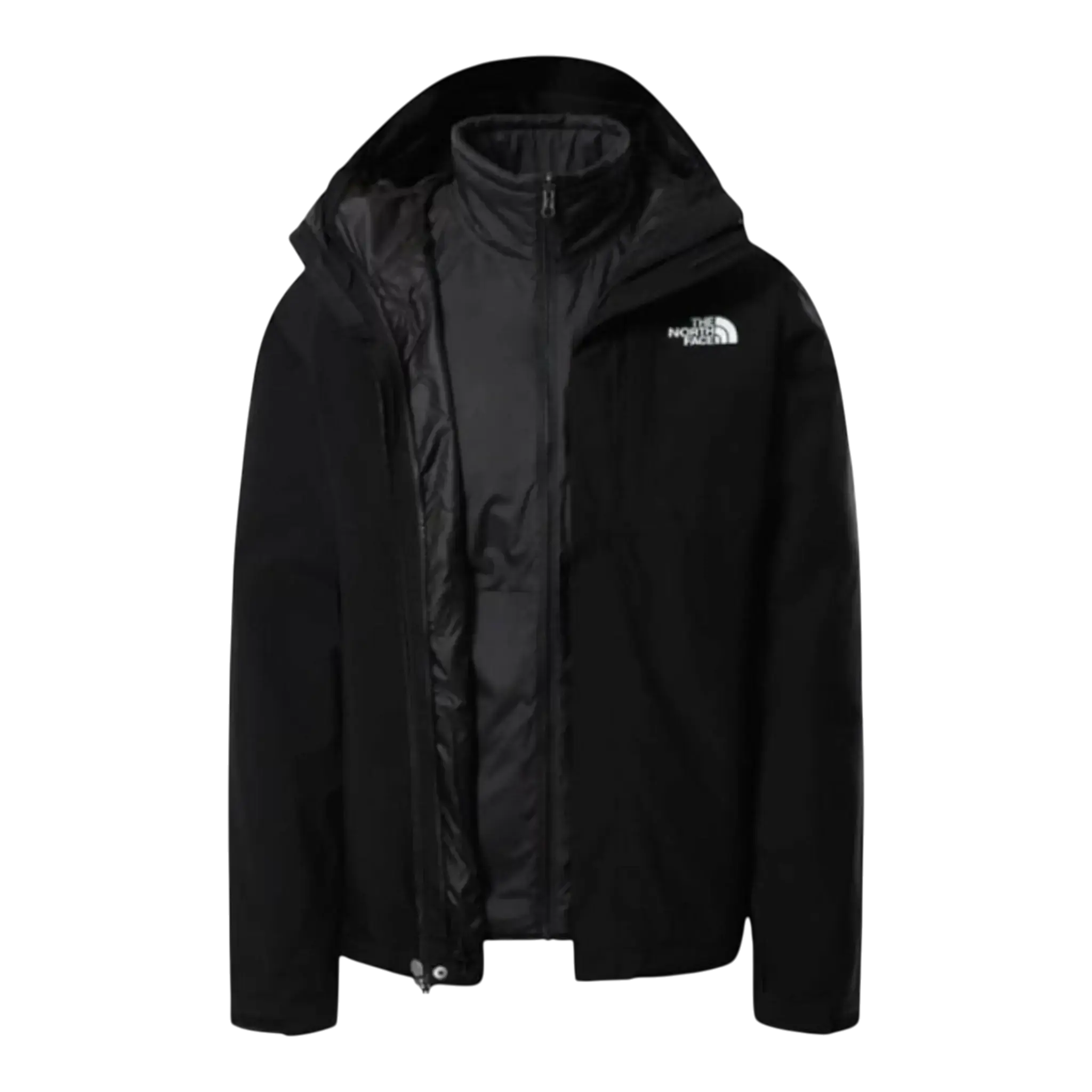 The North Face Carto Triclimate Hooded 3-in-1 Jacket in Black | Men's