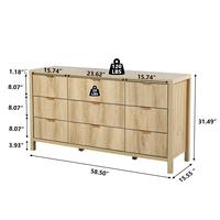 9 Drawer Natural