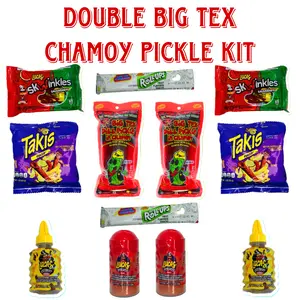 Double Takis Chamoy Pickle Kit Tamarindo Gusano