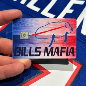 Buffalo Football Credit Card Skin Josh Allen Billieve Just One Credit Card Sticker
