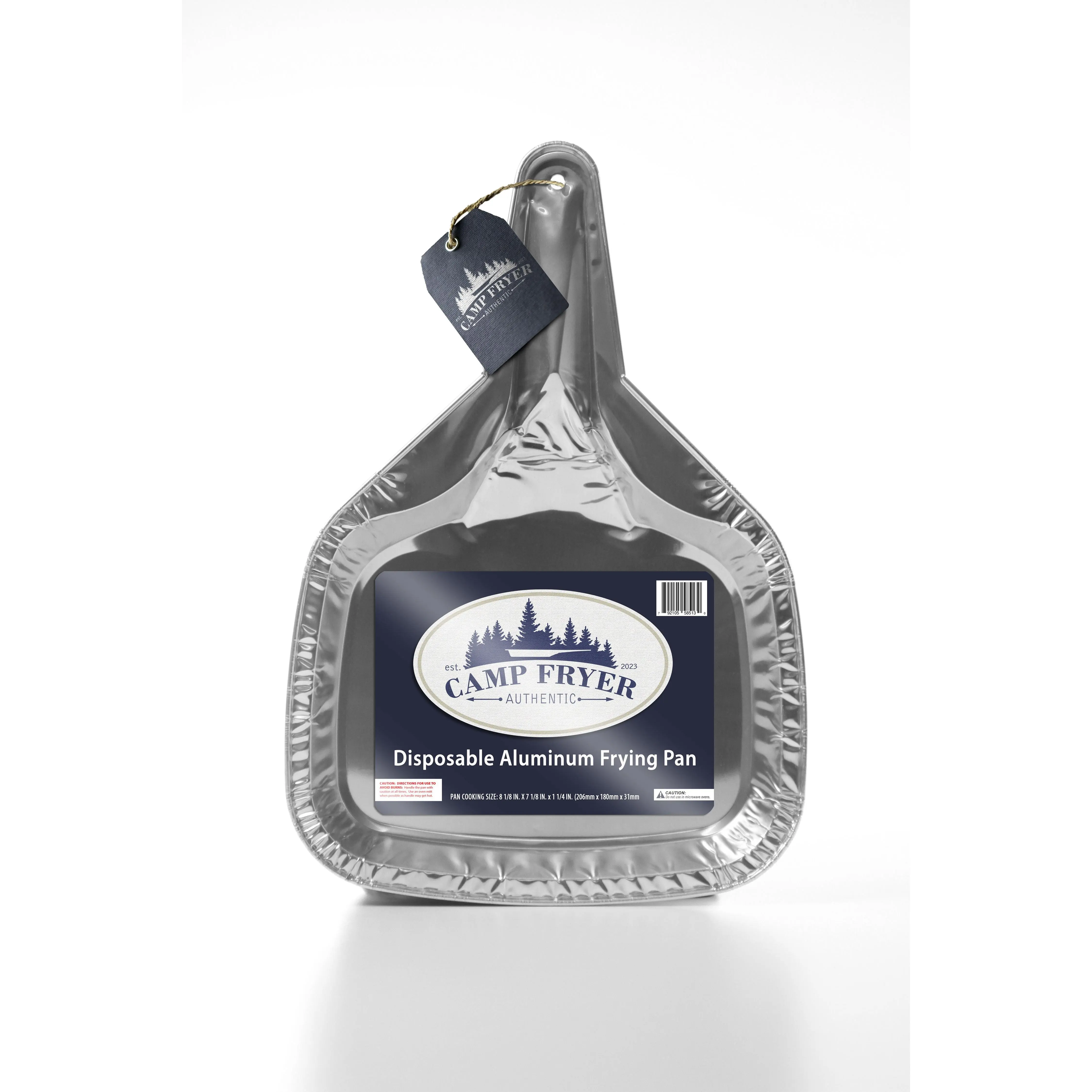 DISPOSABLE ALUMINUM FOIL FRYING PAN