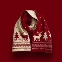 Christmas Reindeer in Red and White