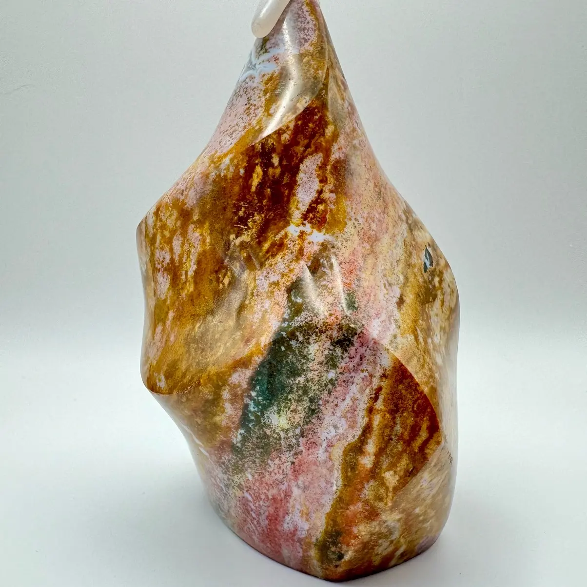 Gorgeous Ocean Jasper Flame (Yellow, Pink, Green) crystal decor crystal ornament