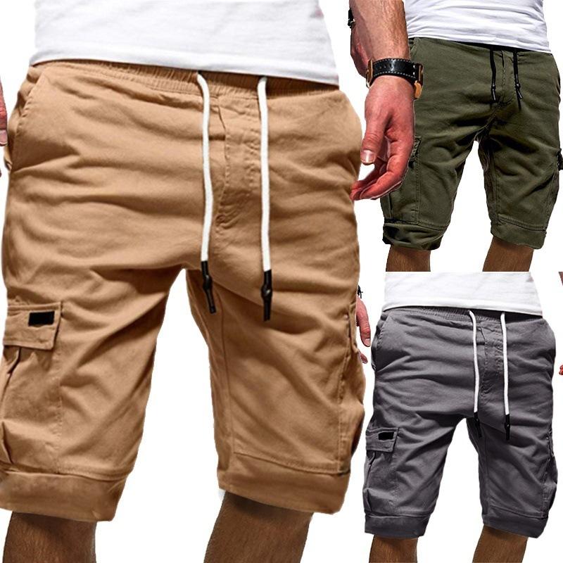 Men Casual Jogger Sports Cargo Shorts Military Combat Workout Gym Trousers Summer Mens Clothing