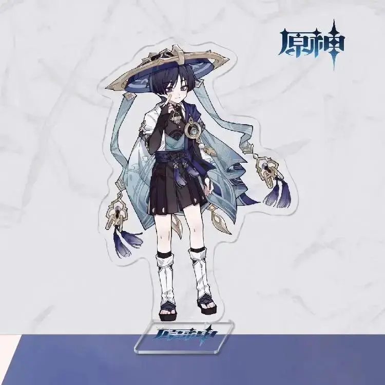 Anime Figure Genshin Impact Kabukimono Wanderer Scaramouche Balladeer Acrylic Stand Model Plate, Collectible Desk Decor Standing Sign, Fans Gift for Home & Party Supplies, Collectibles