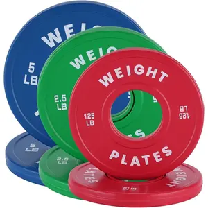 37.5 lbs Set Change Plate Set, Fractional Weight Plates, Micro Incremental Rubber-Coated Discs, 2-Inch Olympic Bumper Plates for Strength Training