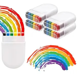 Pride Rainbow Face Paint Set, 2 Piece Facial & Body Art Kit, Perfect for Celebrations & Parades, Vibrant Colors for Festive Events