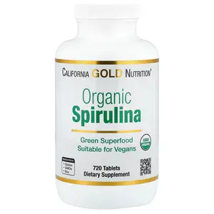 California Gold Nutrition Organic Spirulina, 720 Tablets