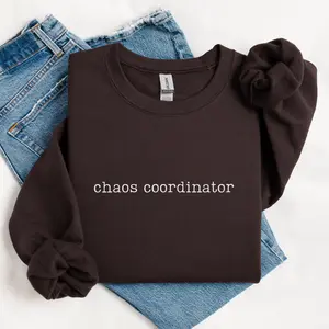 Chaos Coordinator Short Sleeved T-SHIRT / Sweatshirt, Funny Mom Sweatshirt, Teacher Sweatshirt, Mother's Day Gift, Toddler Mama Crewneck, Babysitter Sweatshirt