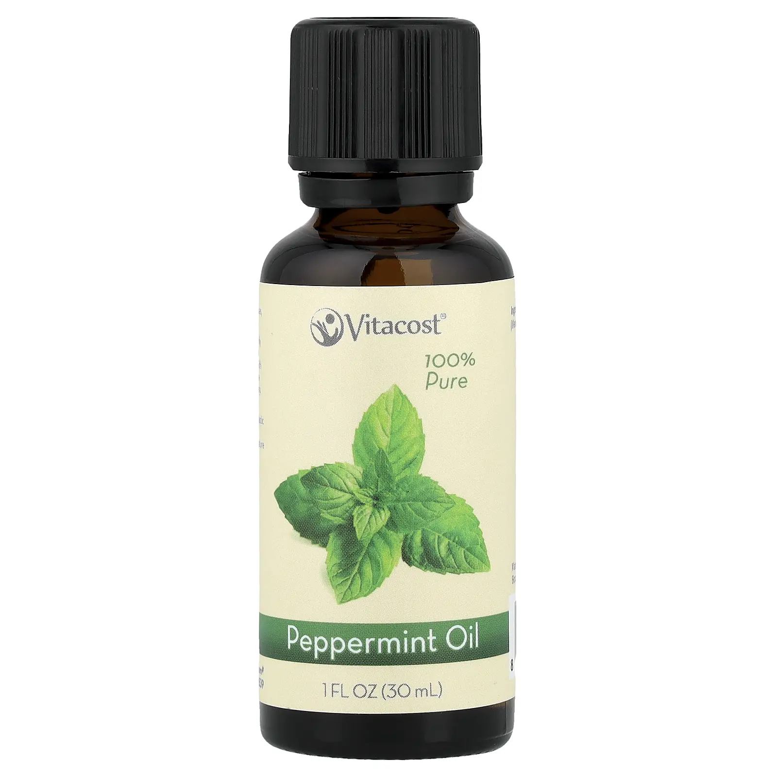 Vitacost 100% Pure Peppermint Oil, 1 fl oz (30 ml) Vitacost 100% Pure Peppermint Oil, 1 fl oz (30 ml)