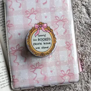 Coquette Kindle Grip Bookish Phone Grip Pink Bow Magnetic Kobo Holder Kindle Accessories Bookish Merch Birthday Gift for Book Lover grip cute sticky  phone  grip grip holder